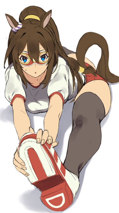 ケちゃん描いてた🐴🦅 