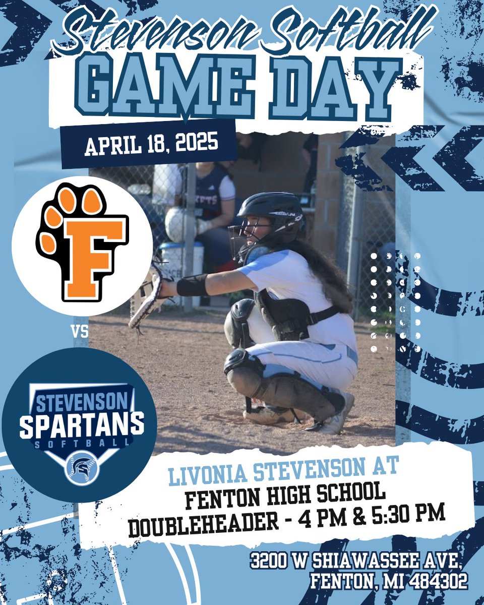 HanniganCoach's tweet photo. Varsity travels to Fenton today for a DH and JV hosts for 2. Another tough opponent so cheer on Abbey and Team 48! #TTUN #T48 #Together @Spartans_SHS @BlueCrew_SHS https://t.co/UjTL8MPNdp