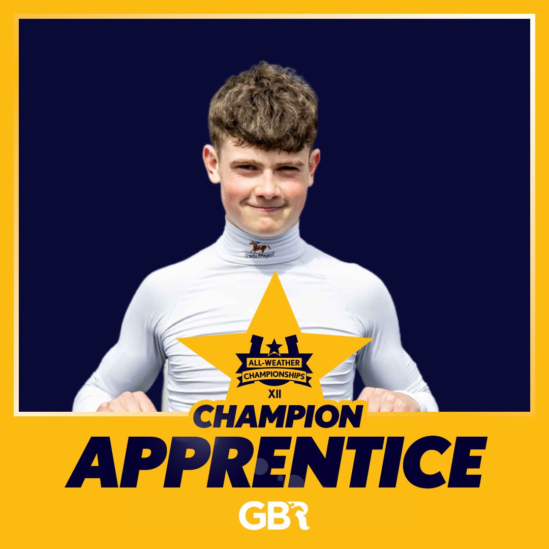 AWChampionships (@awchamps) on Twitter photo A decisive victory for <a href="/doughtyjack123/">Jack Doughty</a> in the race for the All-Weather Champion Apprentice title with 32 wins throughout the season ⭐️ A decisive victory for <a href="/doughtyjack123/">Jack Doughty</a> in the race for the All-Weather Champion Apprentice title with 32 wins throughout the season ⭐️