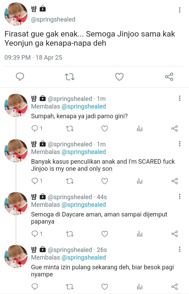 beomdocx's tweet photo. YEONGYU / BEOMJUN AU 🦊🧸
{ teaser AU. ©beomdocx }

Katanya sih, biasa ditinggal. Tapi kok, yang kali ini firasat Bg sampai tidak enak? Kira-kira kenapa, ya? https://t.co/PyvPZvwfE1