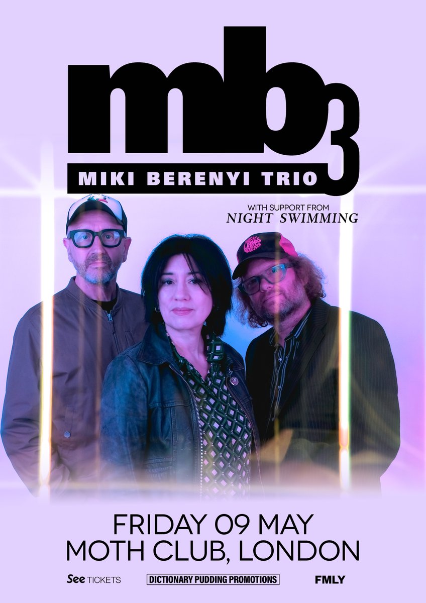Miki Berenyi (@berenyi_miki) on Twitter photo We'll be kicking off our UK tour dates at the Moth Club in London on Friday 9 May with support from <a href="/nightsswimming/">Night Swimming</a> - tix here: bit.ly/MB3Moth
For all ticket links to MB3 gigs: mikistuff.com/live We'll be kicking off our UK tour dates at the Moth Club in London on Friday 9 May with support from <a href="/nightsswimming/">Night Swimming</a> - tix here: bit.ly/MB3Moth
For all ticket links to MB3 gigs: mikistuff.com/live