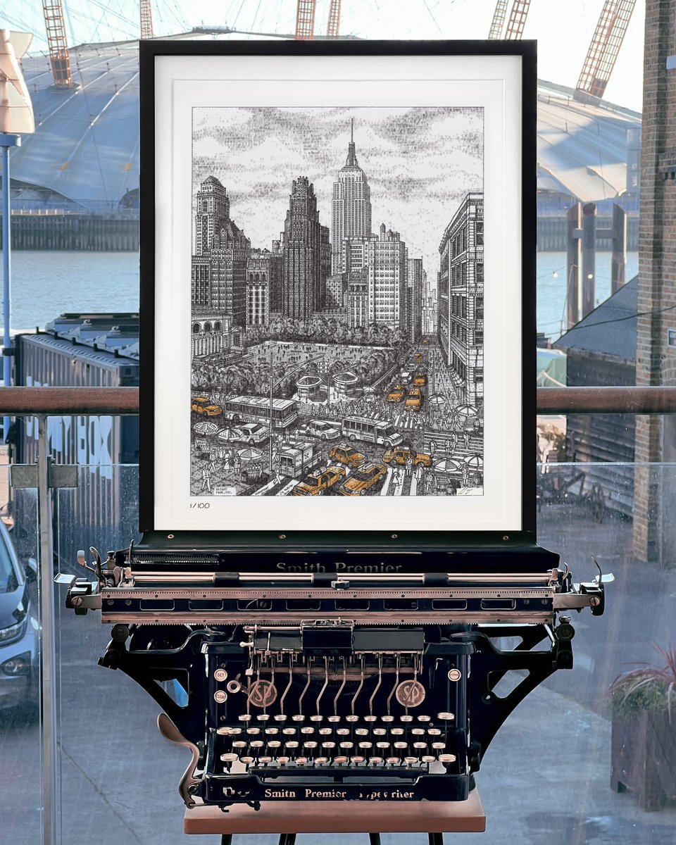 jjcook9628's tweet image. A huge HUGE thank you to everyone that purchased my recent NYC typewriter art limited edition prints! Print drop has now needed but more exciting projects to follow soon!