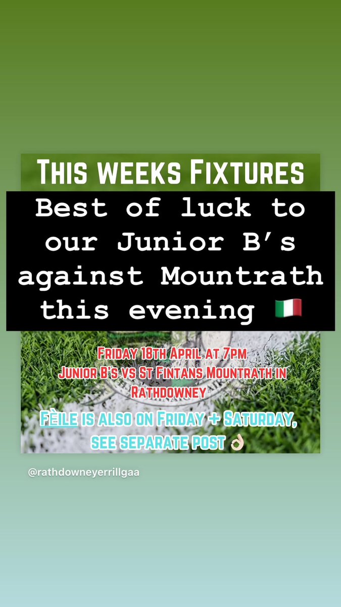 Rathdowney Errill GAA (@ratherrillgaa) on Twitter photo 