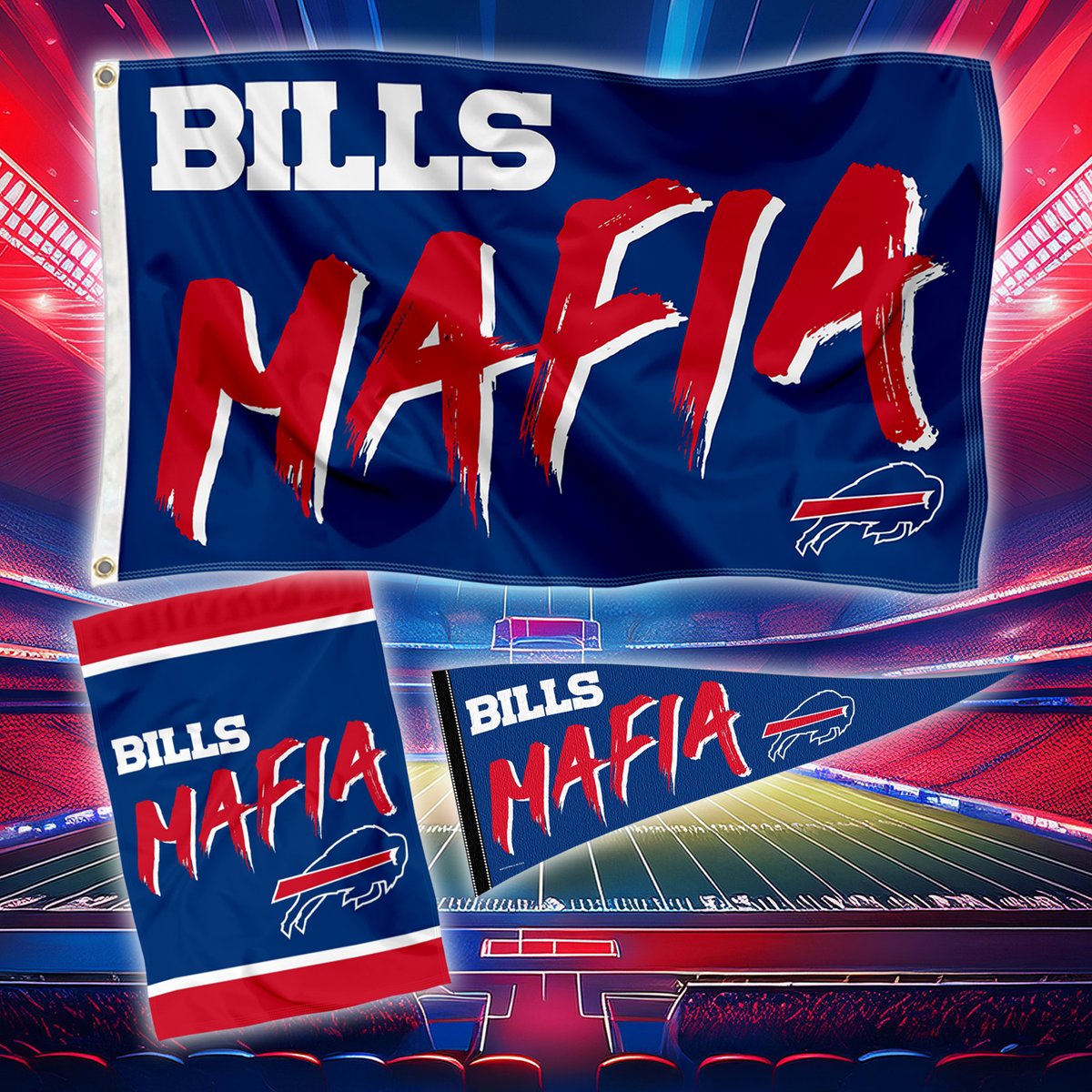 College_Flags's tweet photo. The draft is right around the corner! 😃 Get ready with our Bills Mafia merch! https://t.co/Cs6KNUalGX https://t.co/BPaqEshjxn