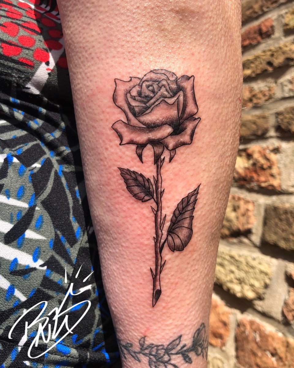 RinusInk's tweet photo. 🌹 Throwback to this rose I inked almost a year ago! ���️Excited to explore more styles.🔥 Got a cool idea? Let me know!🤟

 #TattooArt #RoseTattoo #Flashback #delftattoo #denhaagtattoo #rotterdamtattoo #zoetattoo #silkcartridges https://t.co/j25HBavoiQ