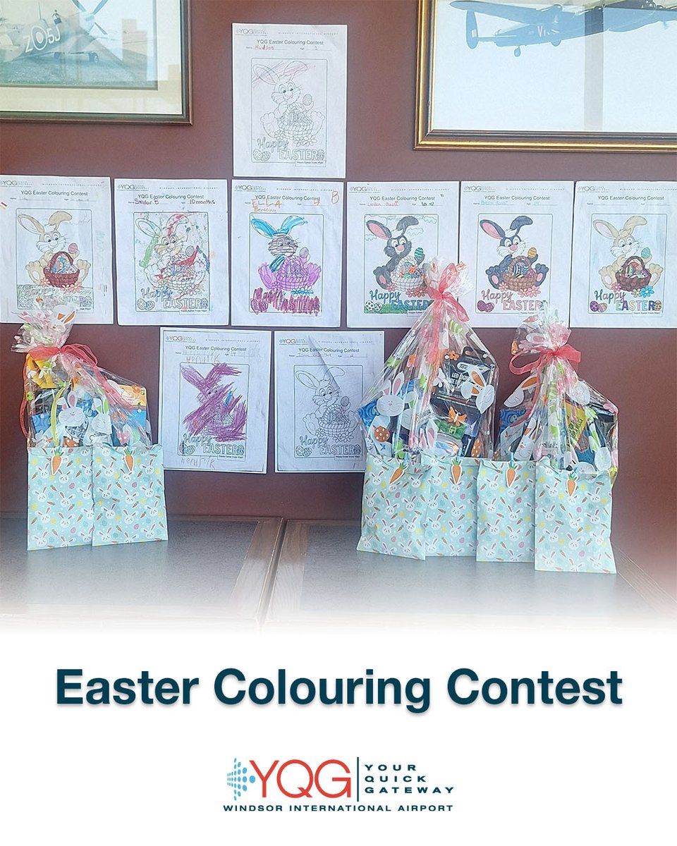 Thank you to all the children of our staff who entered the Easter Colouring Contest! 🐰Congratulations to our 3 winners who will receive an Easter basket! 
Hendrick
London
Bella

Everyone who participated will also get a special Easter goodie bag! Wishing you a wonderful weekend!