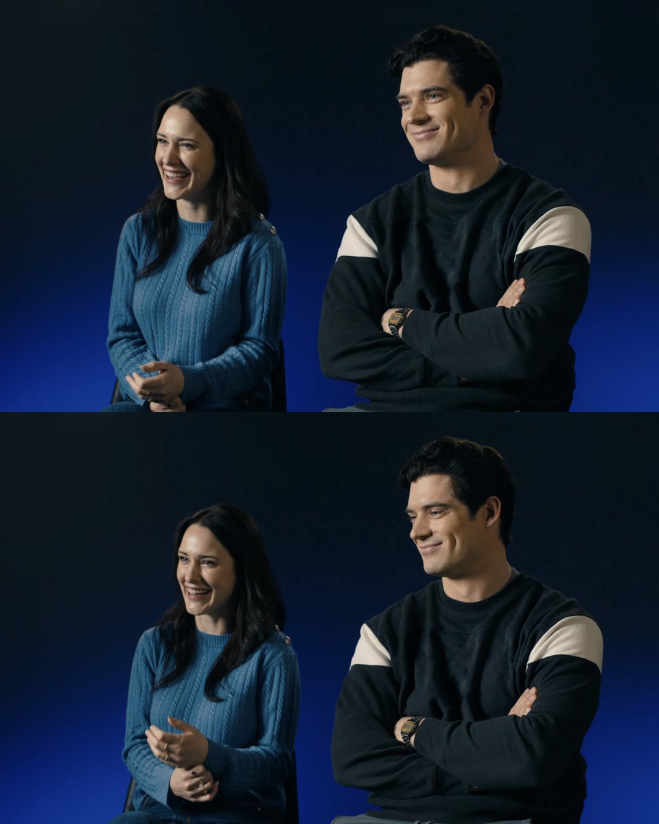 Rachel Brosnahan and David Corenswet in a new BTS video for #Superman