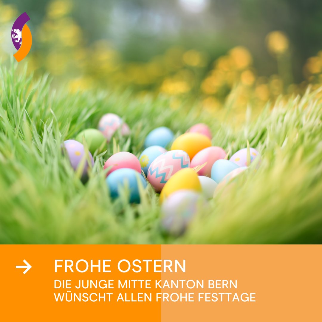#DieJungeMitteBern wünscht euch und euren Liebsten frohe #Ostern2025!