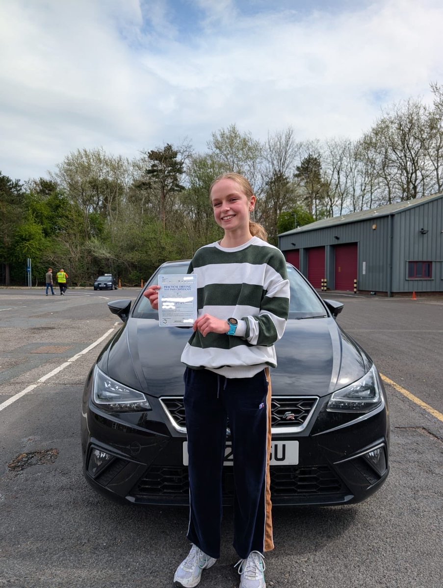 AndrewSinker's tweet image. Massive congratulations to Hope on passing your driving todays with only 2 driver faults which is a fantastic achievement. It has been a pleasure helping you to get on the road, I hope you have enjoyed your lessons as much as I have. 
Stay safe and stay in touch 👏🚗