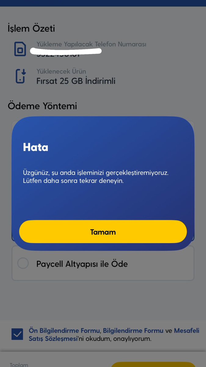 esmrym's tweet photo. @TurkcellHizmet @Turkcell Bugünden beri hata alıyorum işin garip tarafı müşteri hizmetleri de yardımcı olamıyor tek tek dolaşıp bayii mi arayacağım bir telefonla hallettmek varken?? https://t.co/RzoRKNPq8d