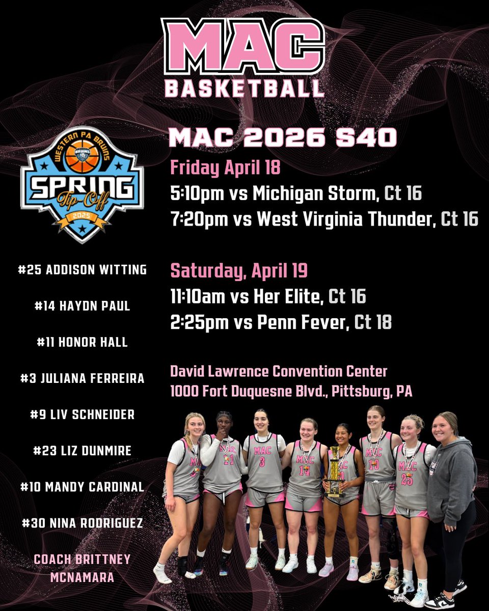 _coachbritt_'s tweet photo. Mac 26 S40 Locked in and ready to compete today and tomorrow at the WPA Bruins Spring Tip-Off! Big energy, tough competition. Let’s get it! @MacBasketballUA https://t.co/s8SPj3Wixy