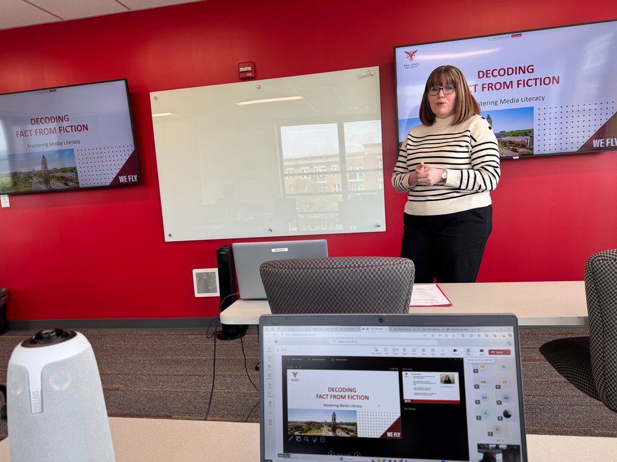 Yesterday the Fishers Center presented by Katie Lorton from Ball State University Libraries.  Katie taught participants about Mastering Media Literacy.  We learned so much from her and enjoyed a delicious lunch provided by Another Broken Egg Fishers.

 #medialiteracy #ballstate