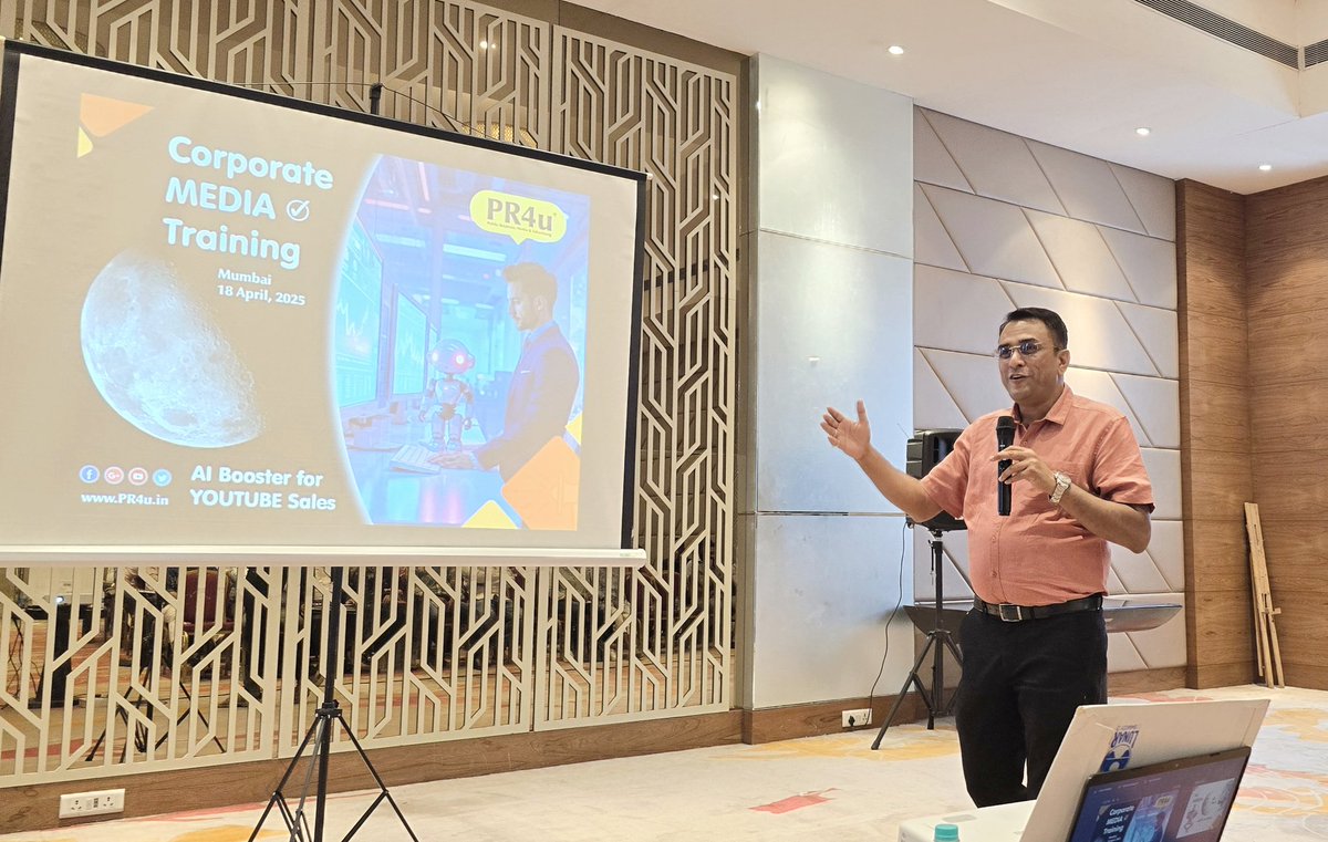 PR4uOfficial's tweet photo. 180+ Strength, Housefull Auditorium in Mumbai.
Corporate Media Training...

https://t.co/E94s3U5yE5

#PR4U #PR4uindia #corporatetraining #CorporateEvents #corporate https://t.co/GWJNVTuNbZ