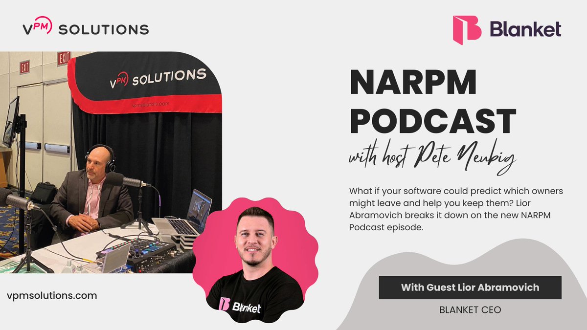Blanket’s #AI-powered platform gives PMs the tools to know which owners are likely to leave and what to say to keep them. Lior Abramovich talks more about it on this week’s #NARPM Podcast. Listen here: hubs.ly/Q03hL0wQ0 or watch here: hubs.ly/Q03hL3jy0 <a href="/Blanket_Homes/">Blanket</a>