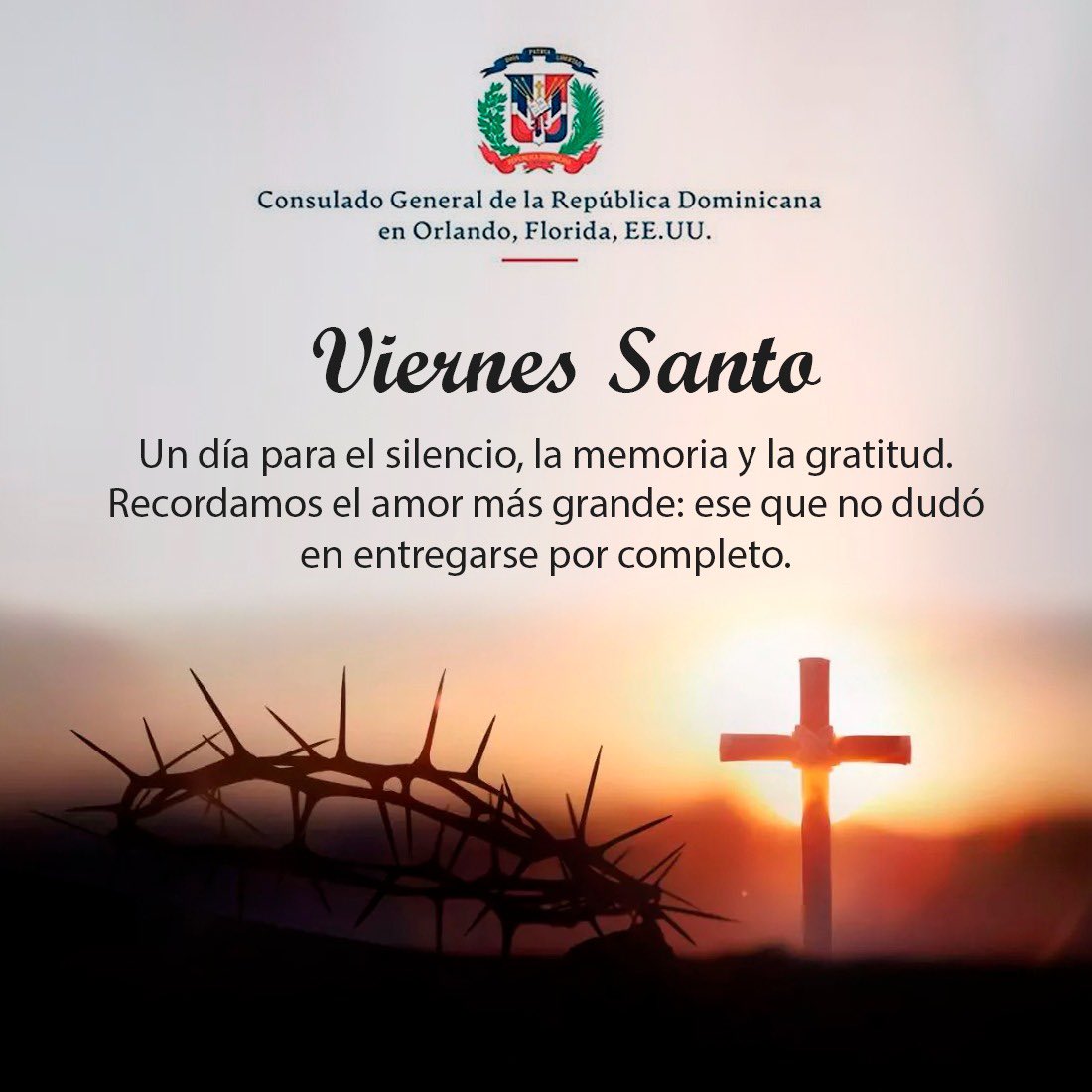 Que esta Semana Santa sea un tiempo de encuentro y reflexión, que nos convoque a compartir con nuestras familias y amigos. Que la luz de la Resurrección renueve nuestro compromiso con la unidad y la construcción de un país mejor. <a href="/MIREXRD/">Cancillería de República Dominicana</a> <a href="/PresidenciaRD/">Presidencia de la República Dominicana</a> <a href="/holi_matos/">Francisco Holi Matos</a> <a href="/TurismoRD/">Ministerio de Turismo RD</a>