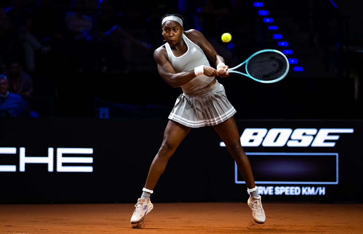 CocoGauff's tweet photo. just a girl playing in her baby doll socks, pleated skirt, and muscles strong enough to squat your body weight 💅🏾🥰 https://t.co/N8Y7MJQDMe