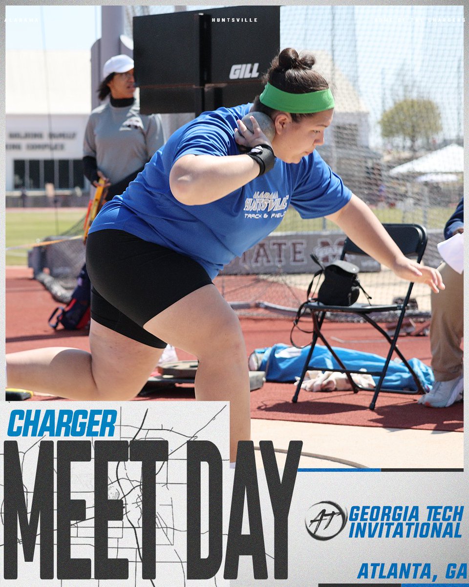 UAH Chargers (@uahchargers) on Twitter photo ‼️ MEET DAY ‼️
<a href="/UAH_TFXC/">UAH Track & Field and Cross Country</a>
📍Atlanta, GA
➡️ uahchargers.com/coverage ‼️ MEET DAY ‼️
<a href="/UAH_TFXC/">UAH Track & Field and Cross Country</a>
📍Atlanta, GA
➡️ uahchargers.com/coverage