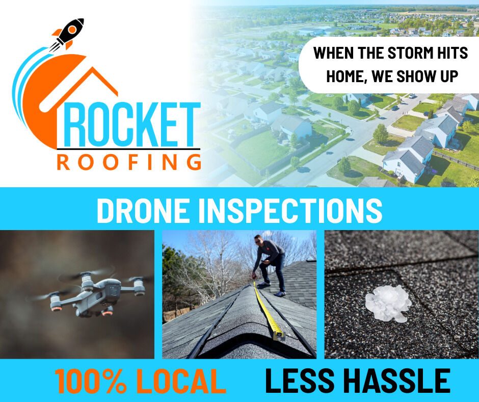 We hope everyone is staying safe today with these storms rolling through. If your home took a hit—missing shingles, leaks, or damage you’re just not sure about—Rocket Roofing is here to help.