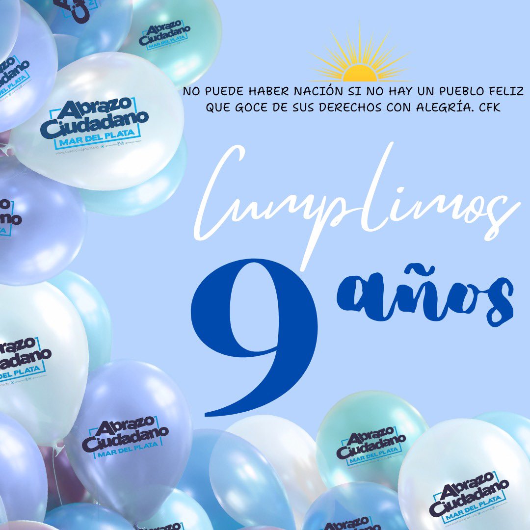 Nacimos el 18/4/16.
5 días antes acompañamos a Cristina a Comodoro Py, cuando dijo "vayan y armen un frente ciudadano"
Hoy estamos parados en el mismo lugar.
Persiguen a <a href="/CFKArgentina/">Cristina Kirchner</a> y la abrazamos. Y vamos por una ciudad mejor con <a href="/FerRaverta/">Fernanda Raverta</a> , que es Cristina en #MardelPlata
