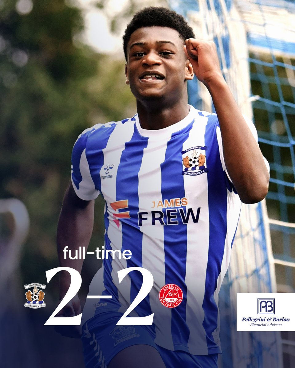 It ends all-square for our Under 18s against Aberdeen.

Scorer: Samuel Duruh (2)