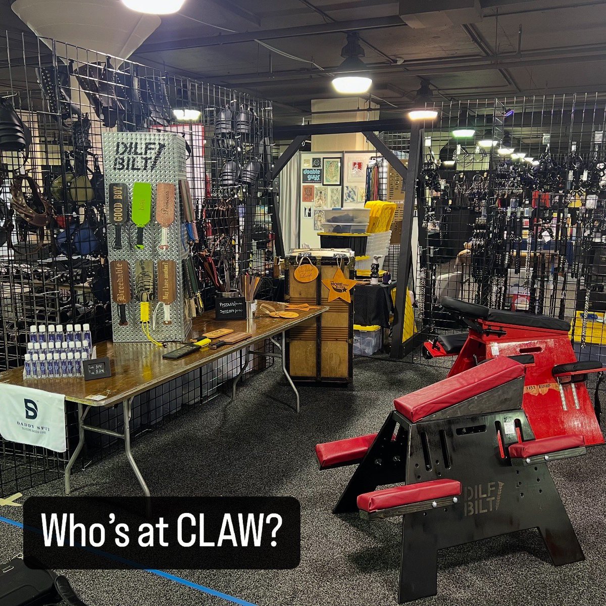dilfbilt's tweet photo. If you’re having fun at a #CLAW venue or party in Cleveland this weekend, one of our benches will probably be in the room. Hop on! https://t.co/XW0YmZlRUX