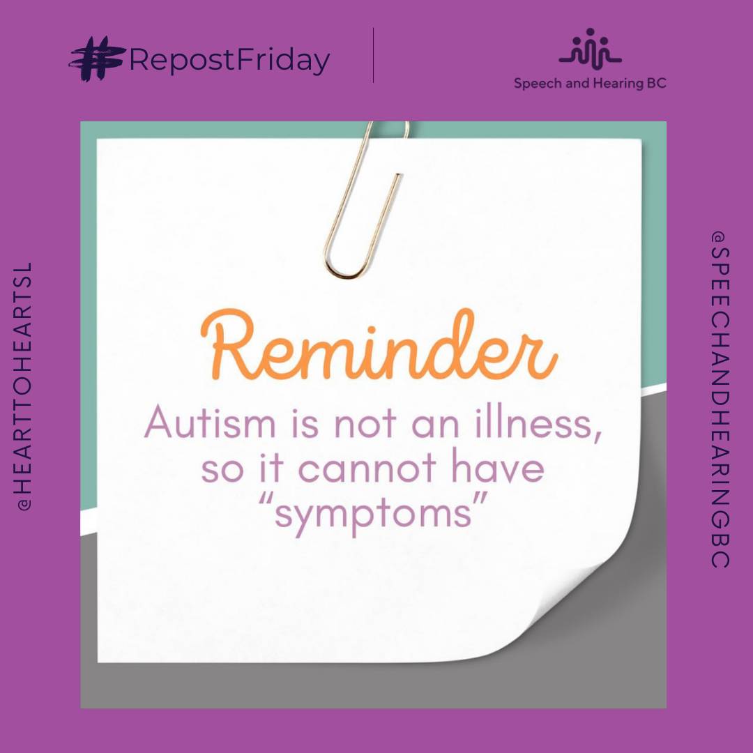 SpeechHearBC (@speechhearbc) on Twitter photo Thank you for this important reminder, <a href="/hearttoheartsl/">Heart to heart Sri lanka</a>! Happy Autism Awareness Month! 💜 Thank you for this important reminder, <a href="/hearttoheartsl/">Heart to heart Sri lanka</a>! Happy Autism Awareness Month! 💜