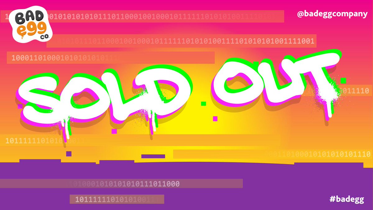 DarranGarnham's tweet photo. SOLD OUT in less than 2 minutes.

Thank you.

Now do you believe what we are building?

#BADEGGSFOREVER🥚 https://t.co/0fUW4BBMLa