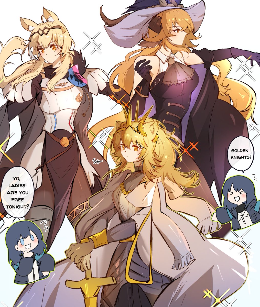 golden shimering guards #Arknights