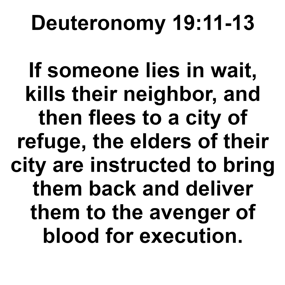 GitmoEm's tweet image. The murderer who contemplated the murder and knew EXACTLY what they were doing... just send them up to the Father. God will deal with them.
If only we lived in a society who abided by Gods laws.