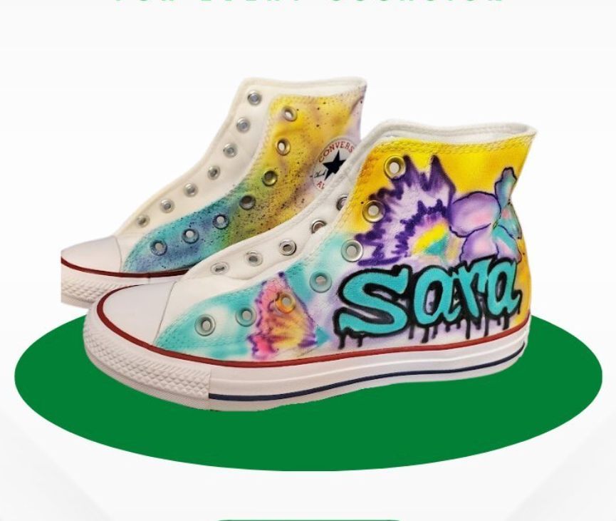 Run the streets like a walking masterpiece and make heads turn with every step.

Shop now. Link in bio!

#customshoes #shoes #shopnowonline #shopnow
#giftsforkids #giftsforteens
#shopsmallbiz #customsneakers
#converse #uniquegiftshop #airbrushartbyfester #airbrushart