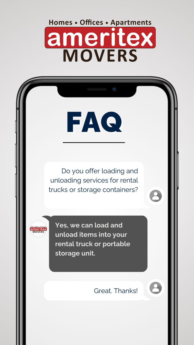 AmeritexMovers's tweet image. 🚛 Need a Hand with Loading or Unloading? 🏋️‍♂️
Yes, we do that! Whether it’s a rental truck or a portable storage unit, our team is here to handle the heavy lifting. 💪✨

#FAQTime #StressFreeMoving #AmeritexMovers