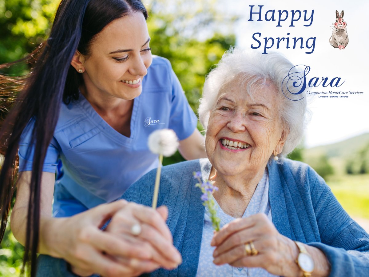 Happy Passover! Happy Easter! Happy Spring!
Enjoy This Lovely Season Every Day!

Our home health aides are not only highly trained &amp; experienced professionals, but they also genuinely enjoy providing companionship to our patients. Please call 516-837-3388 to see if SARA can help.