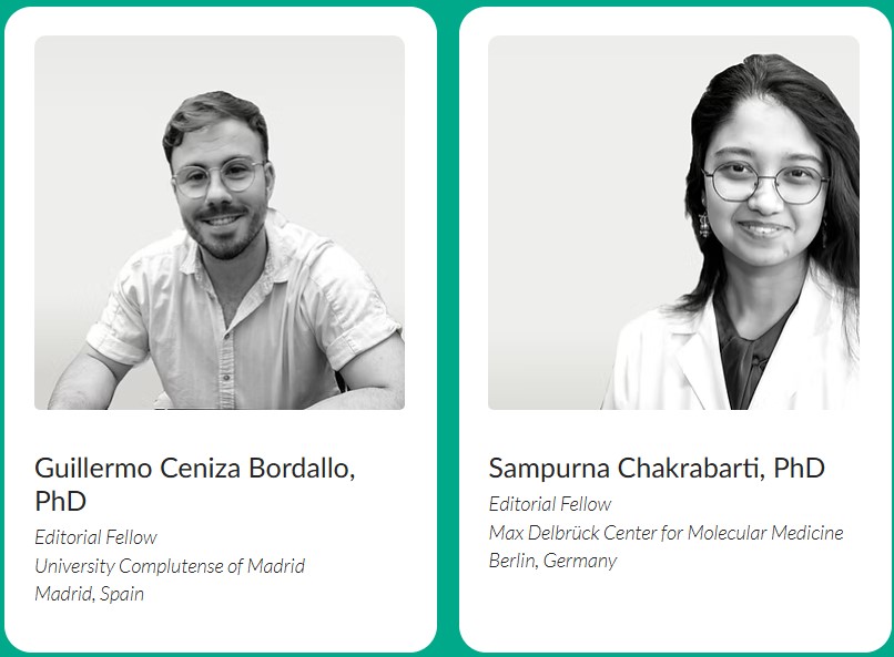 The Journal of Pain (@thejournal_pain) on Twitter photo Meet two of the NEW Editorial Fellows of <a href="/TheJournal_Pain/">The Journal of Pain</a>: Dr. Guillermo Ceniza Bordallo
(<a href="/guilleceniza/">Guillermo Ceniza-Bordallo</a>) and Dr. Sampurna Chakrabarti (<a href="/fluorescence_SC/">Sampurna Chakrabarti</a>)
They get the opportunity to obtain insight into the peer review process by shadowing experienced journal editors! Meet two of the NEW Editorial Fellows of <a href="/TheJournal_Pain/">The Journal of Pain</a>: Dr. Guillermo Ceniza Bordallo
(<a href="/guilleceniza/">Guillermo Ceniza-Bordallo</a>) and Dr. Sampurna Chakrabarti (<a href="/fluorescence_SC/">Sampurna Chakrabarti</a>)
They get the opportunity to obtain insight into the peer review process by shadowing experienced journal editors!