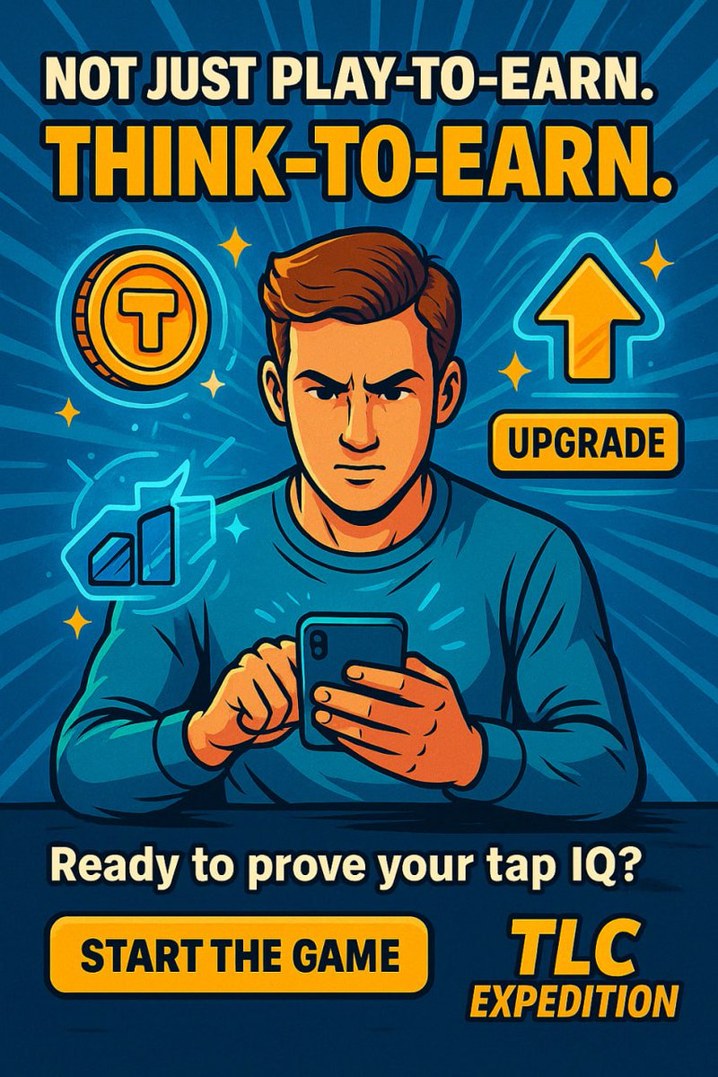 TLC_Token's tweet photo. Not just play-to-earn. Think-to-earn.
$TLC Expedition isn’t about luck.
It’s about strategy, timing, and knowing when to upgrade. 🛠💥
The smarter you play — the faster you earn.
Because here, skill = value.

🎯 Ready to prove your tap IQ?

👉 Start the game: https://t.co/w8BEwcpXHo

#TLCtoken #TLCexpedition #SmartPlay #TapToEarn #GameFi #TLCfam 🧠🎮🚙
