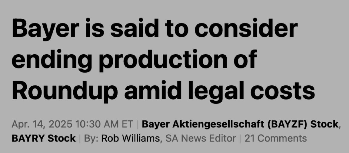 DietDrsayajirao's tweet image. Hope Bayer stops this deadly cancer causing herbicide Roundup production in India too.
Say No To Glyphosate 
Say No To Cancer #Glyphosate 
This post should spread like 🔥