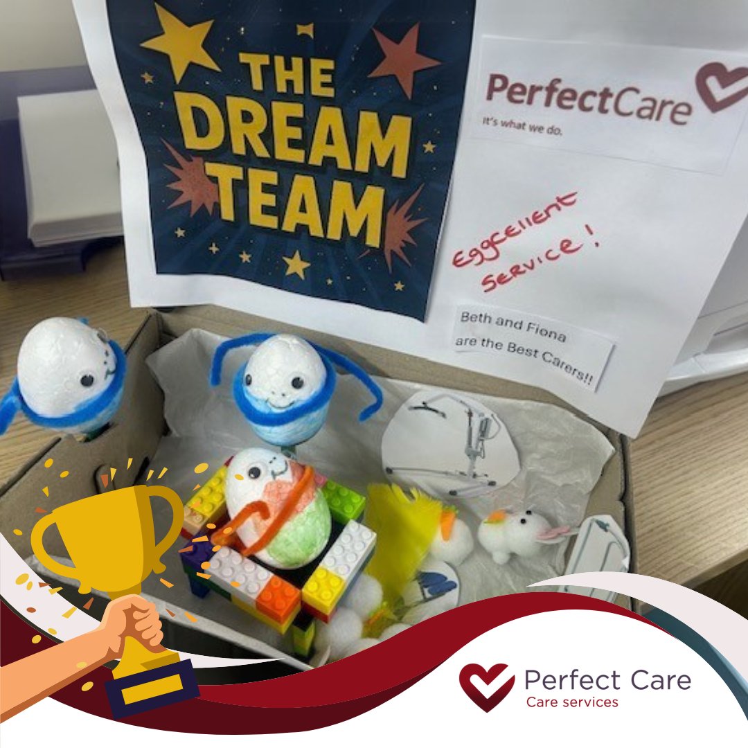 PerfectCareNE's tweet photo. Easter Egg Competition Winner 🐣 

We wanted to share some of the fabulous entries we received as part of our Easter egg design competition! The winner of our competition was Fiona and Bethany with the Carer Eggs design.

#Easter #EasterEgg #Competition #Durham #Care https://t.co/6QnEvwy6sx