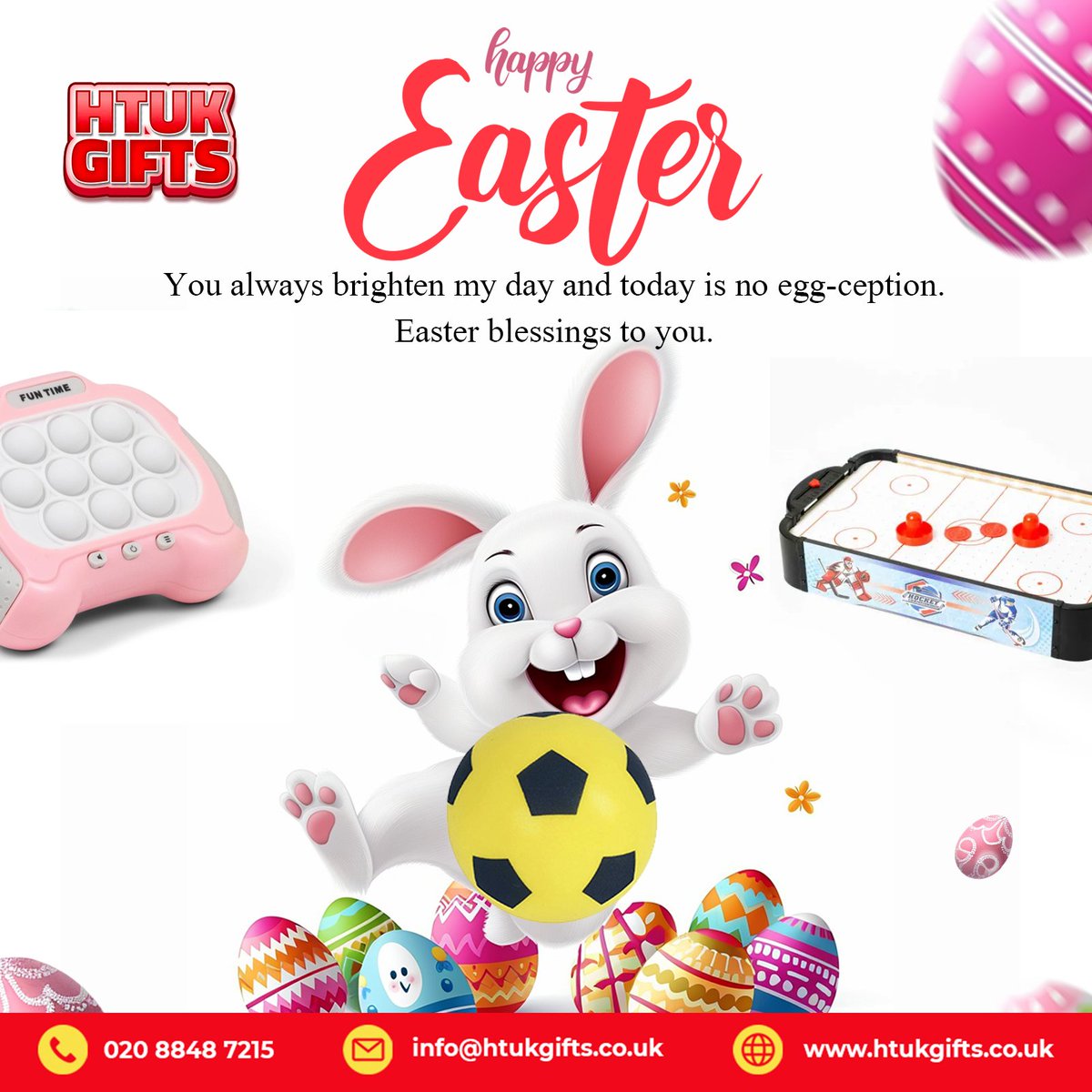 htukgifts's tweet photo. 🐰🌼 Wishing you sunshine, smiles, and sweet treats this Easter!
Let the season of renewal fill your heart with peace and happiness. 💛✨
#CelebrateEaster #EasterJoy #SpringMagic #EasterTreats #HoppyEaster #SpringFeels #EasterVibes2025 https://t.co/GnTJT8d7RL