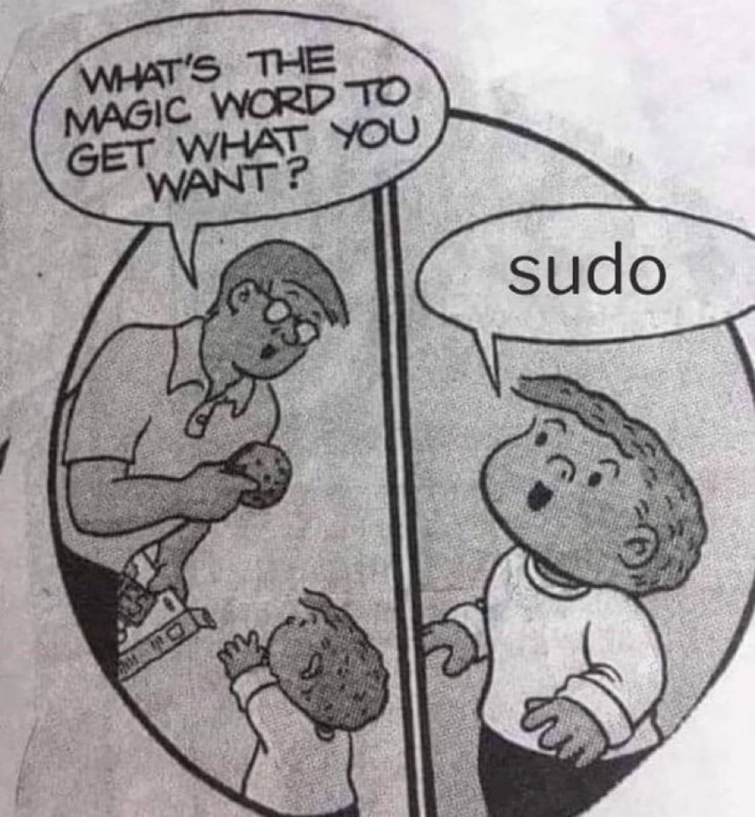 Linux users don’t ask twice. We just sudo