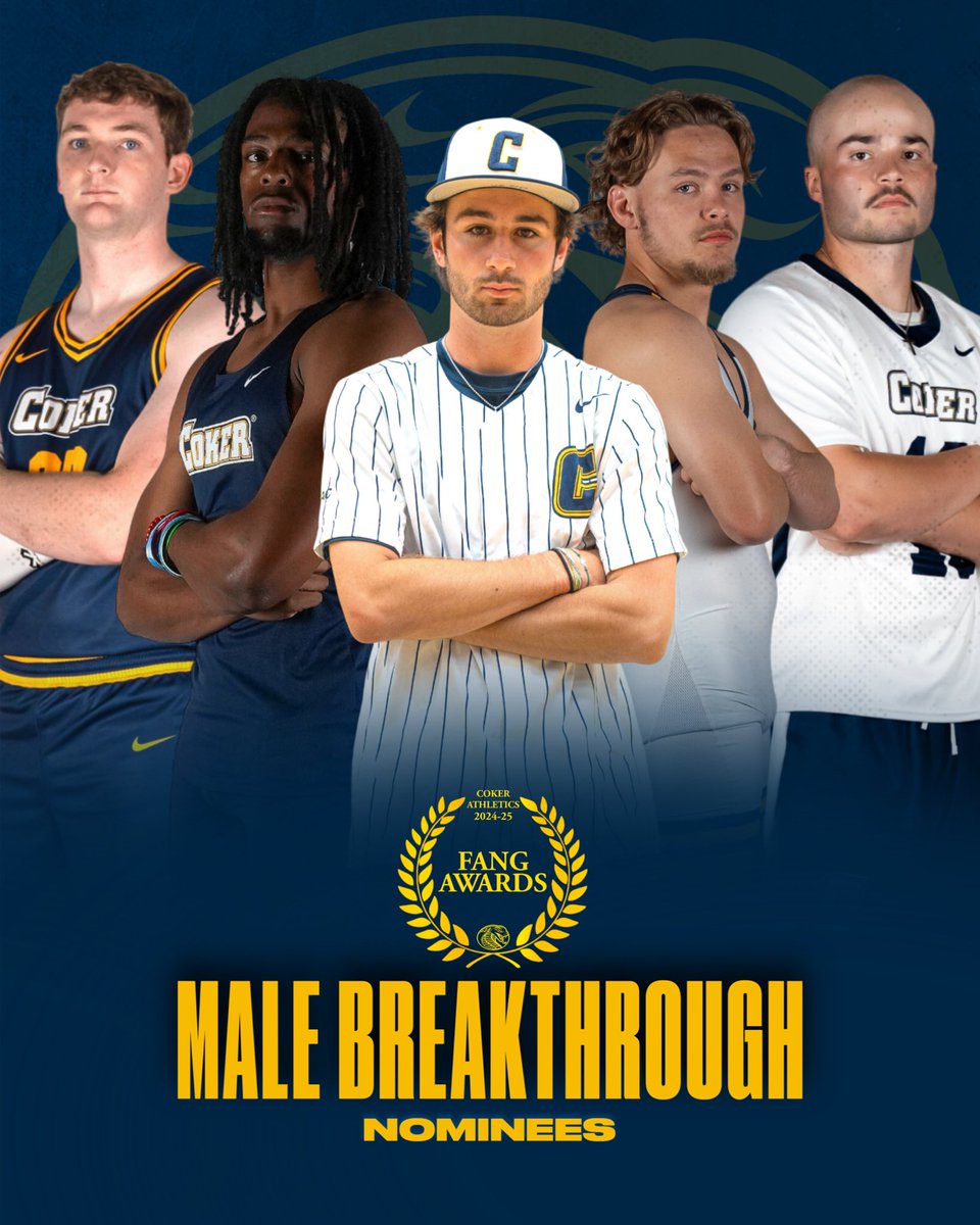 Coker_Cobras's tweet photo. Your 2024-25 Male Breakthrough Award nominees ✍️

#GoCobras https://t.co/pvDIg0uE3J