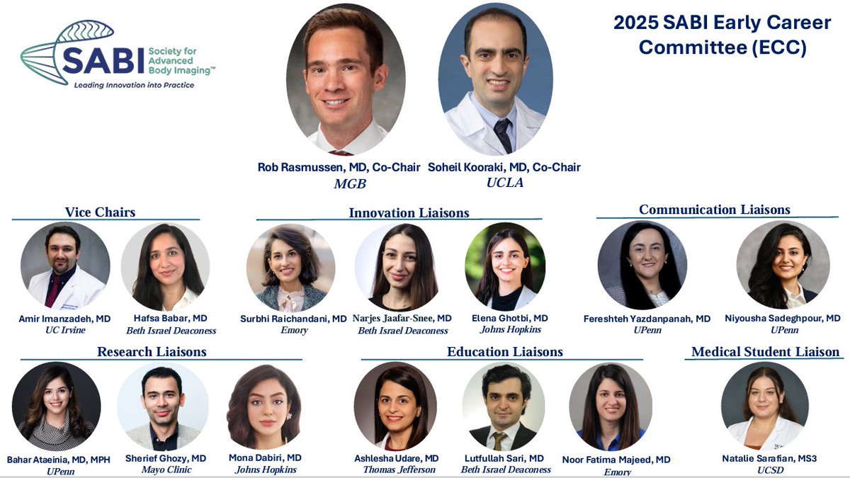 Honored to continue serving on the ECC leadership team of <a href="/SABImaging/">Society for Advanced Body Imaging | SABI</a> for a second consecutive year alongside such an inspiring group of colleagues. 

Excited for what lies ahead and looking forward to accomplishing great things together! ✨

<a href="/Rads_is_rad/">Surbhi Raichandani</a> <a href="/rgrasmus/">Rob Rasmussen, MD, PhD</a>