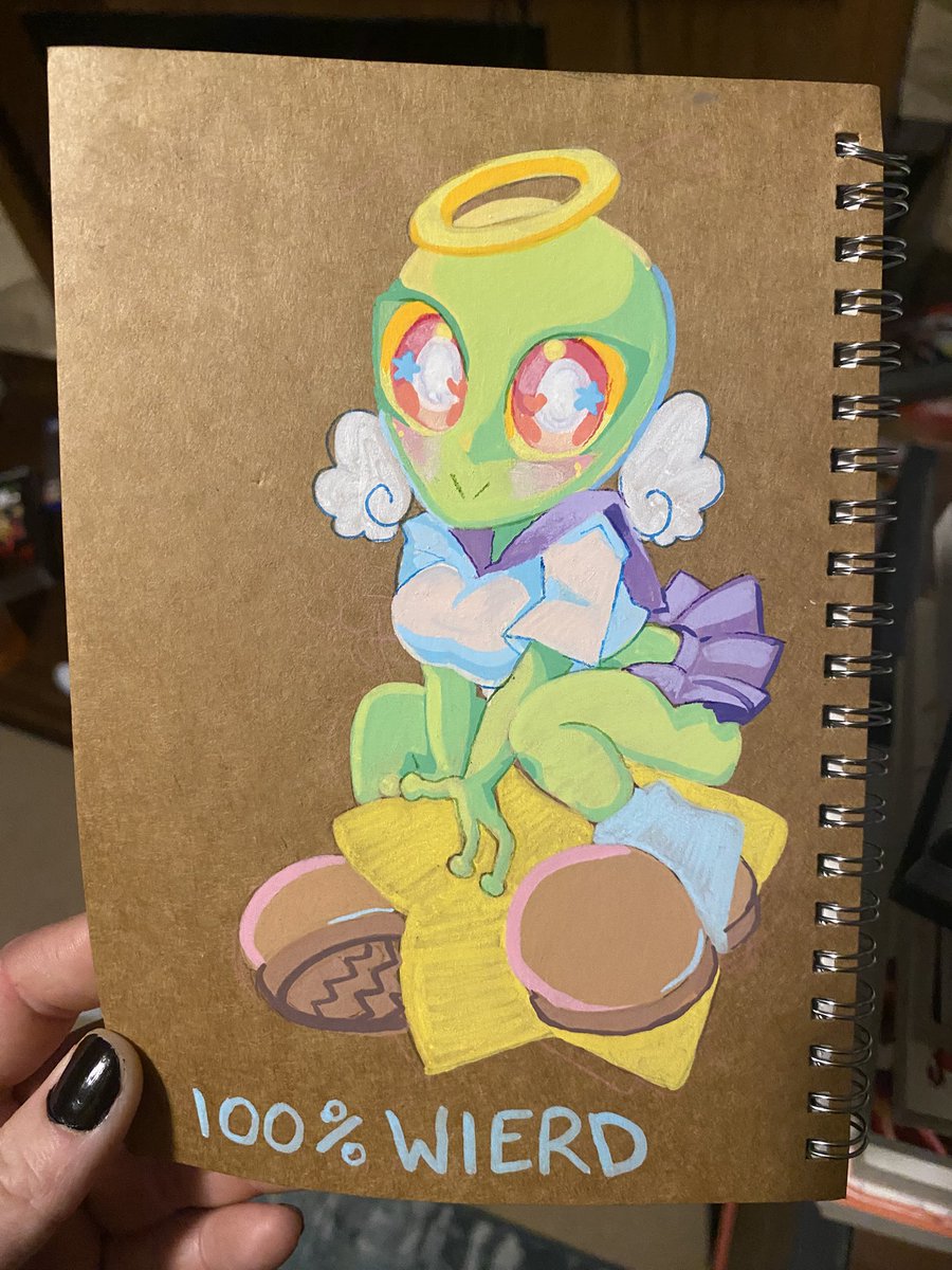 angelobsessed's tweet photo. I spelled weird wrong ! 

#enmymarkers
#acrylic https://t.co/CGwvEDBjnW