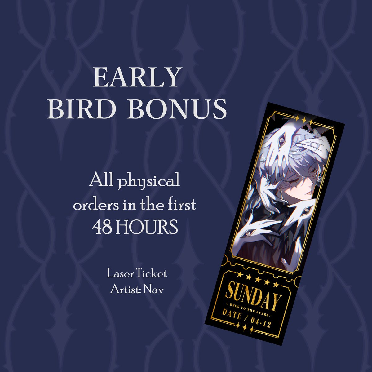 🕊️Kyrie Eleison🕊️
Our early bird laser ticket will be available only for the first 48 hours, don’t miss out! 

Early bird ends Apr 20 11:59AM (EST).