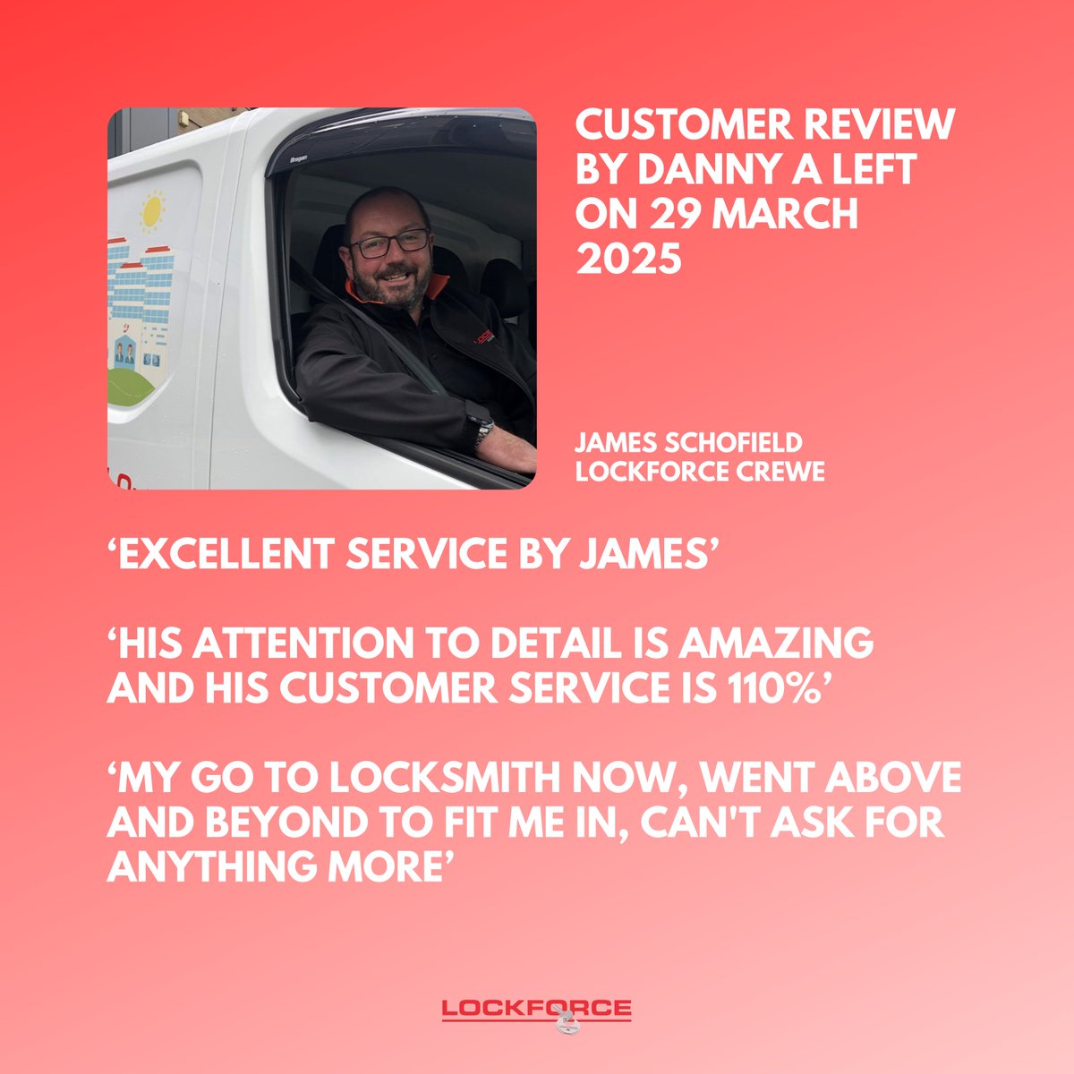 LockforceUK's tweet image. This Week’s Lockforce UK Reviews Are In! 🤝

Another busy week, another round of incredible feedback from our amazing customers across the UK! 🙌 Whether it was a late-night emergency, a home security upgrade, or simply great customer service — our team has been proud to deliver.