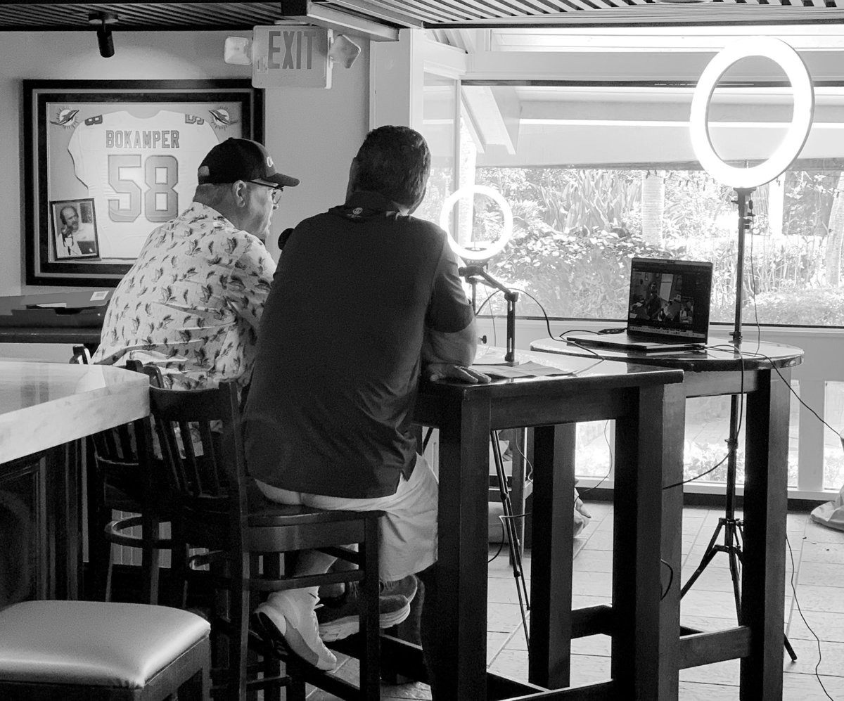 OutToPasturePod's tweet photo. Just a couple of old podcasters doing their thing. #OutToPasture https://t.co/QO3K8bBrp6