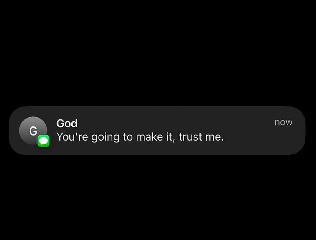 Dear God, I trust you.