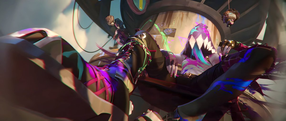jinx definitely knows how to make an entrance