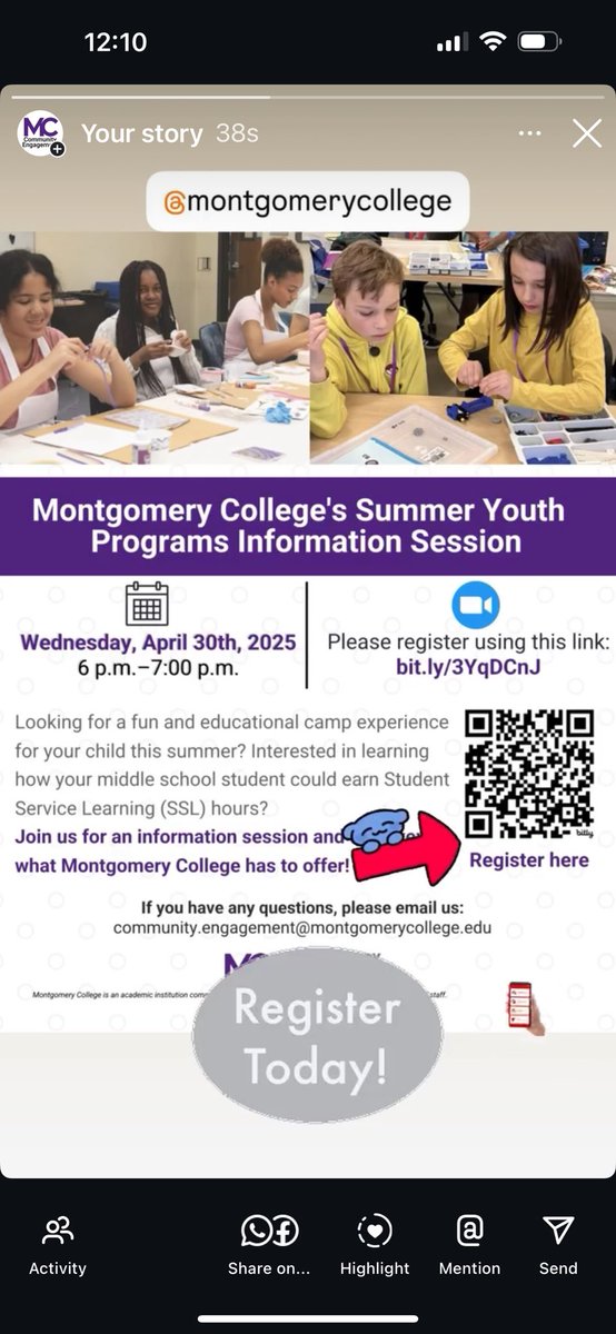 MC Engagement (@mcengage) on Twitter photo Come & learn about our Summer 2025 Youth Programs virtual information session on 4/30 <a href="/montgomerycoll/">Montgomery College</a> <a href="/ApplyMC/">Future MC Students</a> <a href="/MCPS/">MCPS</a> <a href="/MCPSEspanol/">MCPS en Español</a> <a href="/MCPL_Libraries/">Montgomery County Public Libraries (MD)</a> <a href="/MontgomeryCoMD/">Montgomery County MD Government</a> <a href="/MoCoCouncilMD/">Montgomery Council</a> <a href="/MoCoDHHS/">Montgomery County DHHS</a> Come & learn about our Summer 2025 Youth Programs virtual information session on 4/30 <a href="/montgomerycoll/">Montgomery College</a> <a href="/ApplyMC/">Future MC Students</a> <a href="/MCPS/">MCPS</a> <a href="/MCPSEspanol/">MCPS en Español</a> <a href="/MCPL_Libraries/">Montgomery County Public Libraries (MD)</a> <a href="/MontgomeryCoMD/">Montgomery County MD Government</a> <a href="/MoCoCouncilMD/">Montgomery Council</a> <a href="/MoCoDHHS/">Montgomery County DHHS</a>