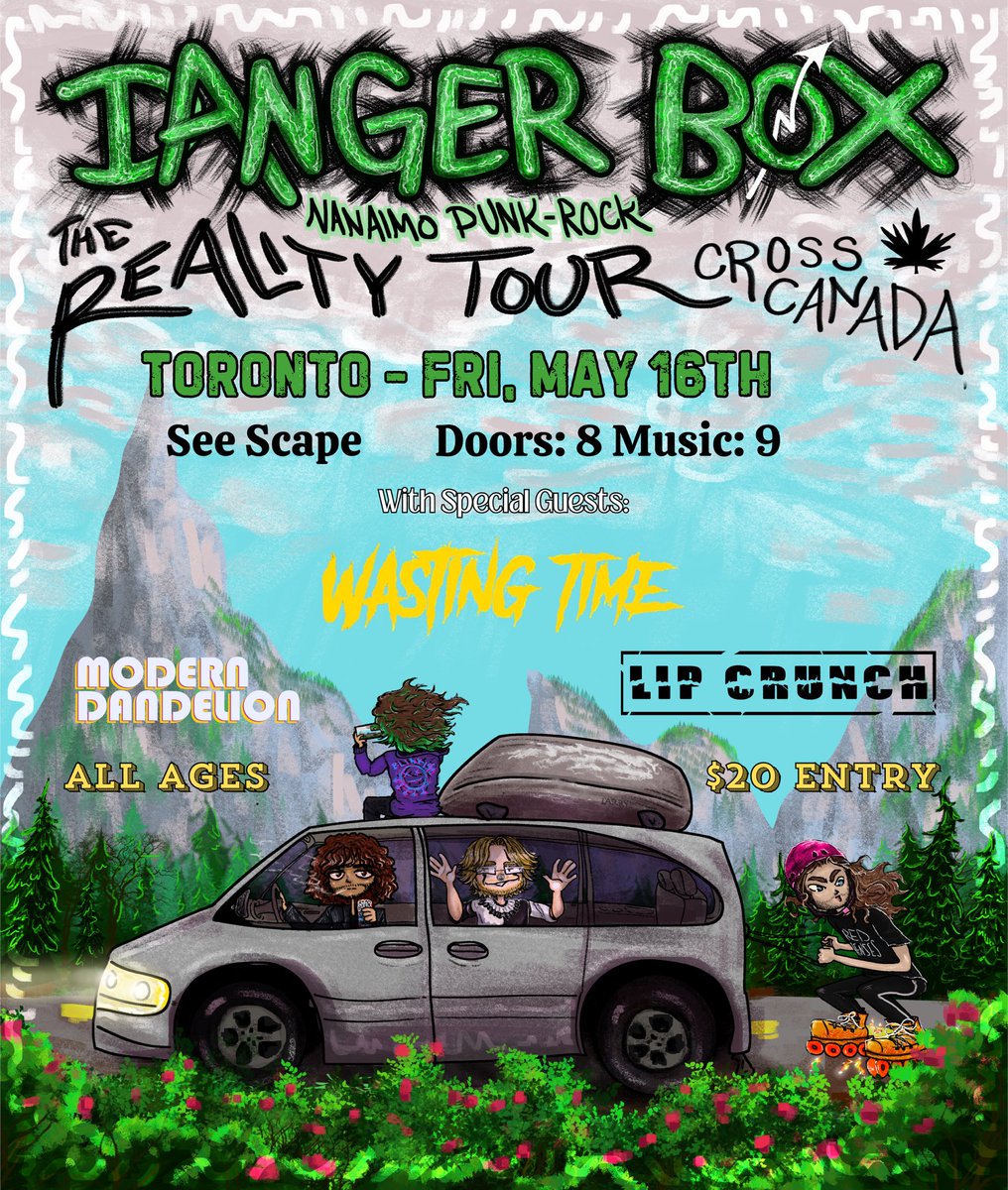 📣 Our first hometown show of 2025!
May 16th at See Scape with Danger Box, Modern Dandelion and Lip Crunch!

#toronto #punk