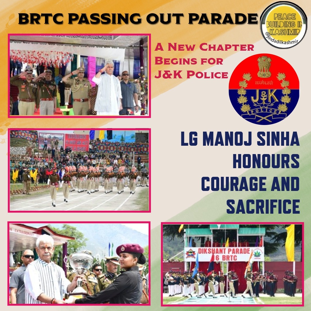 jindadlKashmir's tweet photo. Saluting the brave hearts of the @JmuKmrPolice.
Lt. Governor Manoj Sinha applauds the courage, sacrifice & commitment of new recruits at the Manigam Passing Out Parade.
A proud moment for those who vow to protect & serve.
@OfficeOfLGJandK #JKPolice #Manigam #JammuAndKashmir #ServiceBeforeSelf