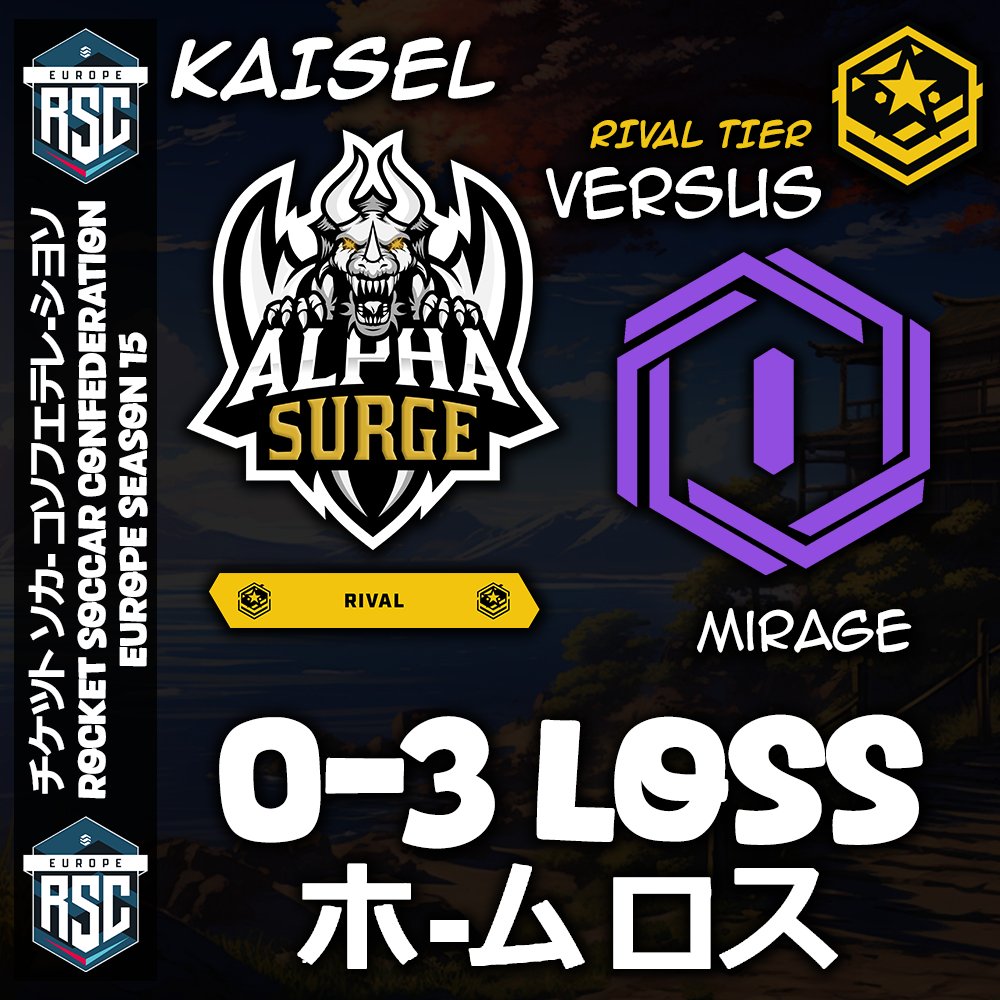 Our <a href="/RSC_EU/">RSC EU</a> Season 15 Week 8 League Play Result against <a href="/Illusory_RL/">Illusory</a>: